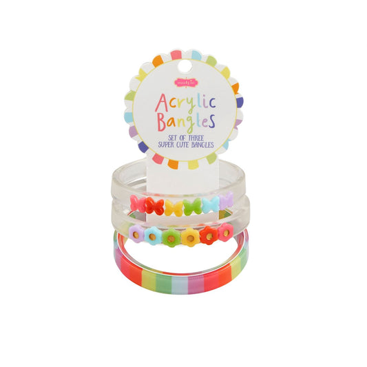 Butterfly Acrylic Bangle Set