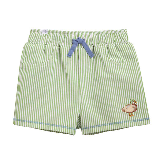 Stripe Embroidery Duck Swim Trunk | 4T/5T