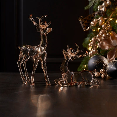 Amber Acrylic Deer Shelf Setters