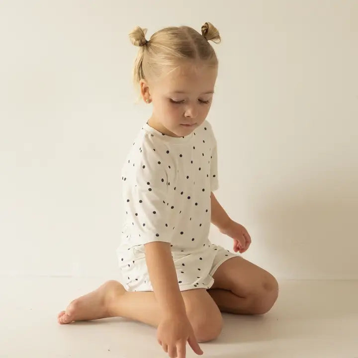 Girls Polka Dot Bamboo Set