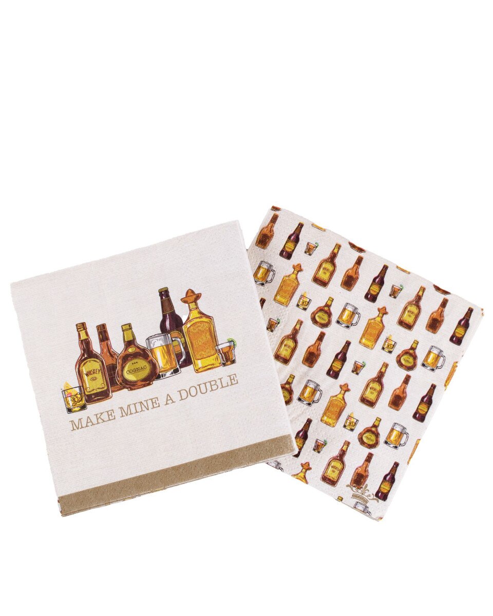 Make Mine A Double Cocktail Napkins (20c)