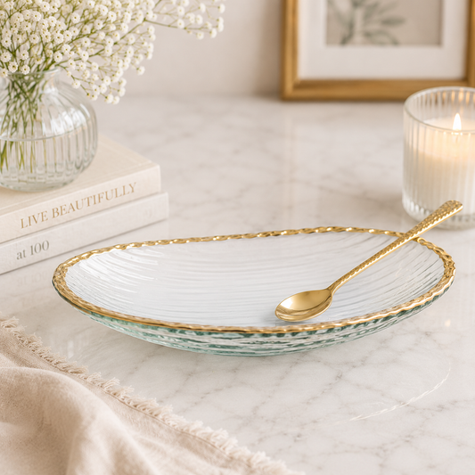 Mud Pie | Gold Edge Dip Bowl Set