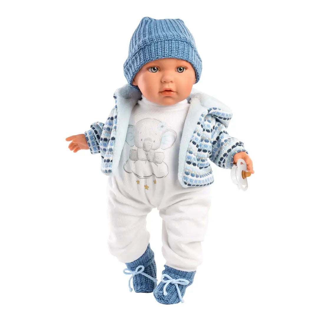 16.5" Soft Body Crying Baby Doll | Enzo