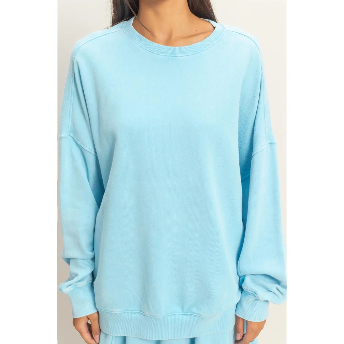 Double Zero Blue Sweatshirt | Oversized