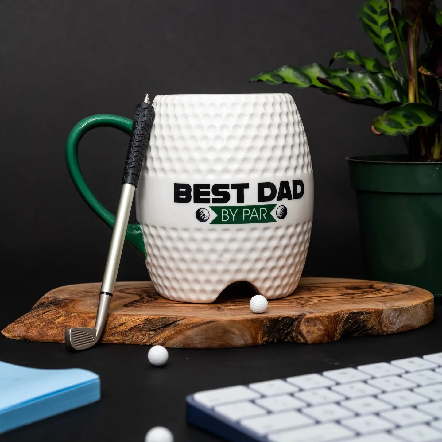 Best Dad Golf Mug And Pen Set