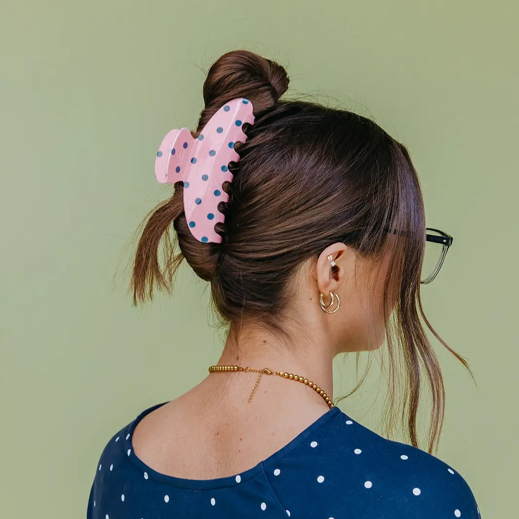 Polka Dot Oversized Claw Clip | Kaxi