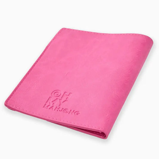 Hot Pink Mahjong Card Folio | Oh My Mahjong