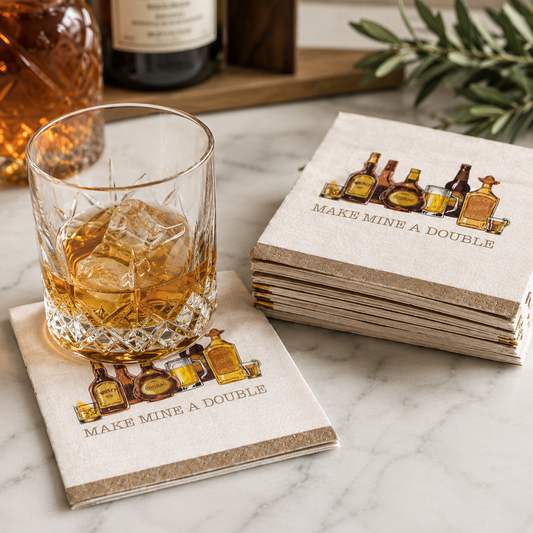Make Mine A Double Cocktail Napkins (20c)