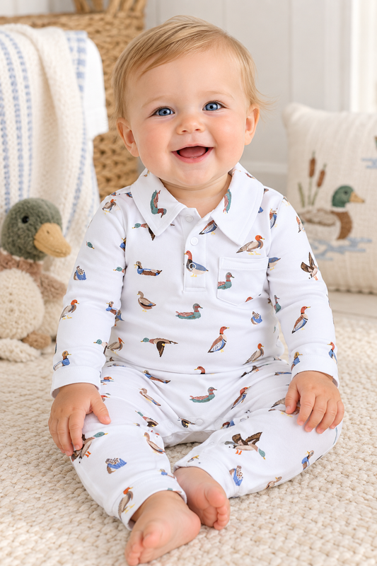 Little Mallard Romper 🦆🤍