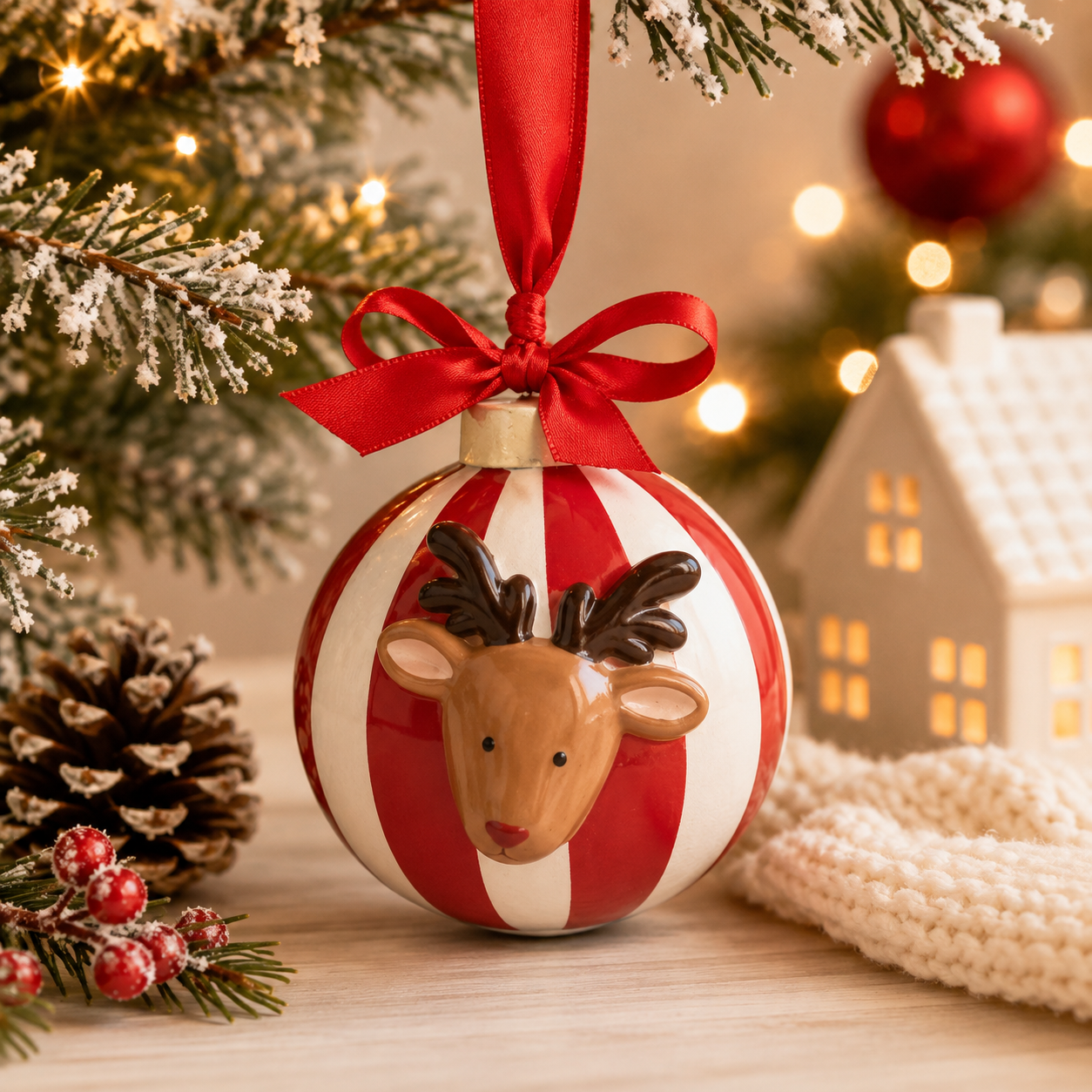 Whimsy Reindeer Ornament