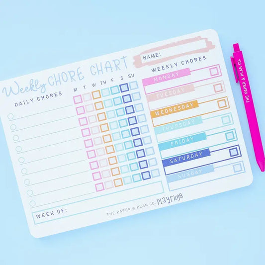 Weekly Chore Chart Pad