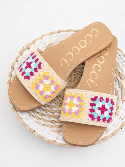 Granny Square Crochet Sandals