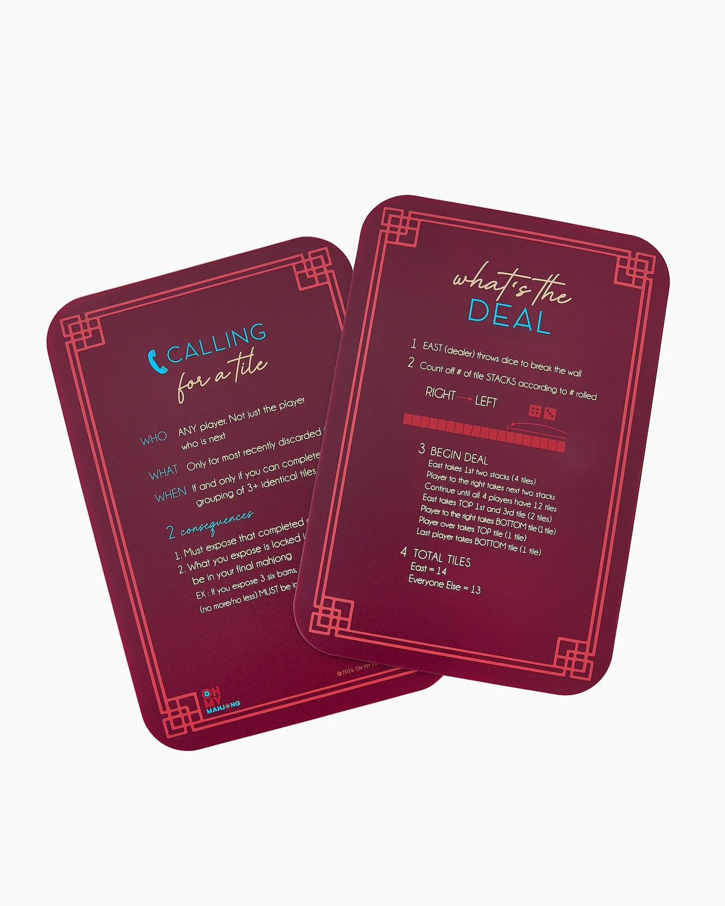 Burgandy Shuffler | Oh My Mahjong