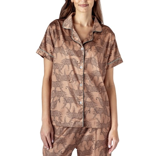 Feline Comfy Satin Top