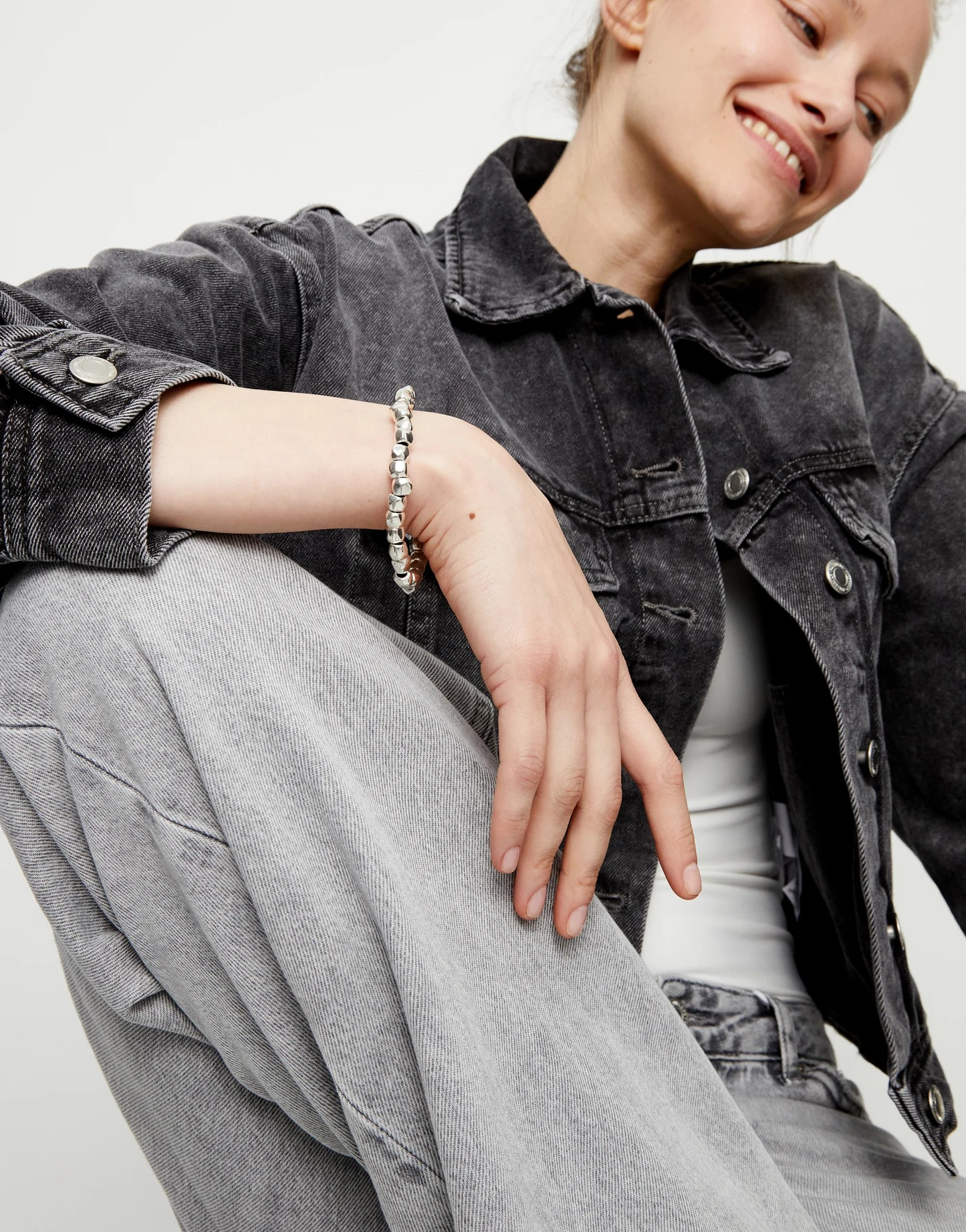 Rockstar Beaded Stretch Bracelet