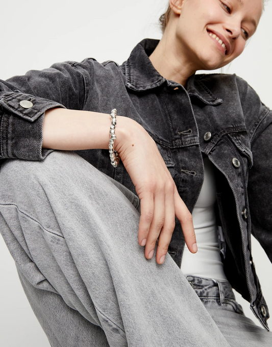 Rockstar Beaded Stretch Bracelet