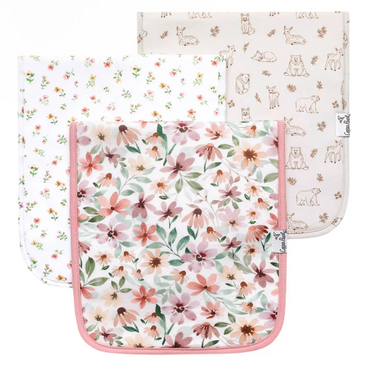 Natalie Premium Burp Cloths | Copper Pearl