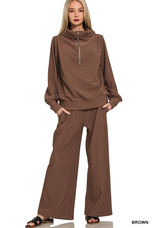 The Cozy Luxe Set | Brown