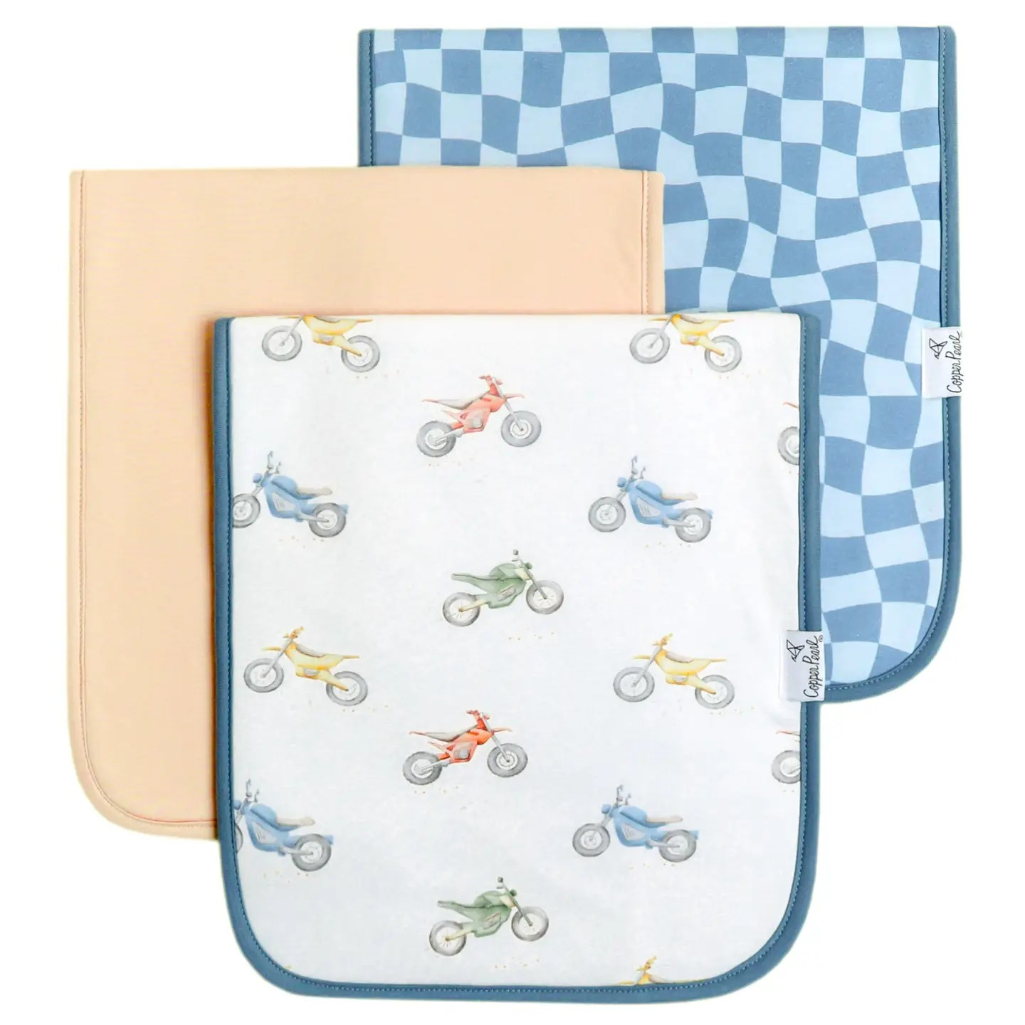 Ryder Premium Burp Cloths | Copper Pearl