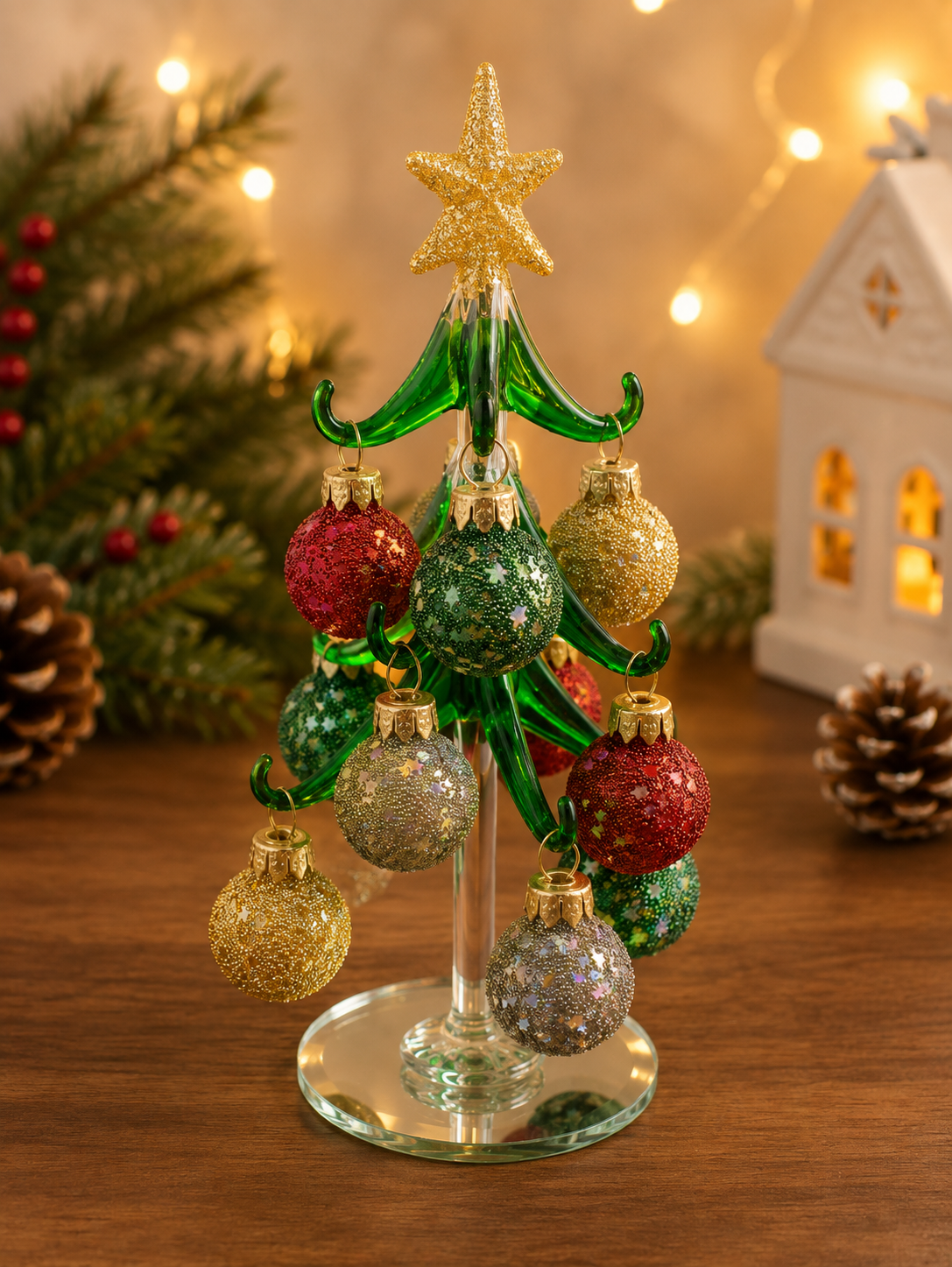 Glass Ornament Tree