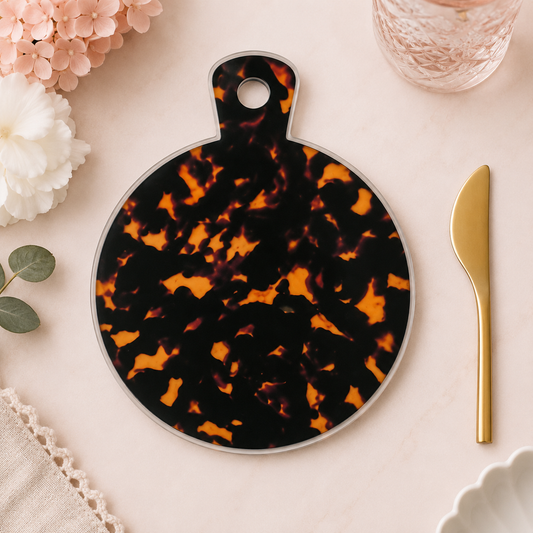 Mud Pie Mini Round Board | Tortoise
