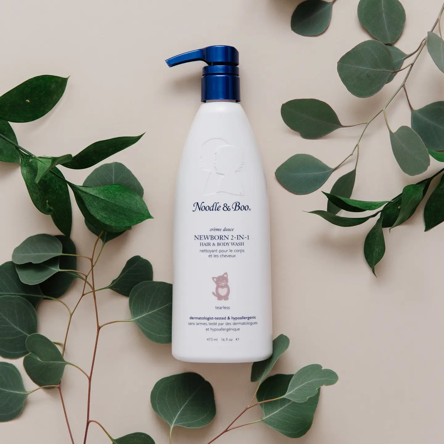 Newborn 2-in-1 Hair & Body Wash | 16oz | Noodle & Boo