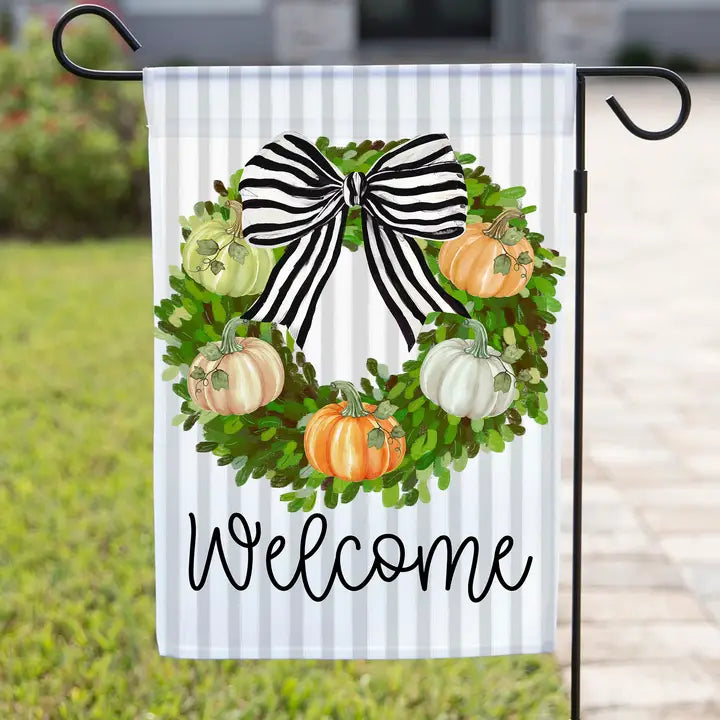 Fall Welcome Garden Wreath