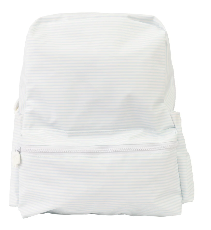 The Backpack in Blue Stripe | Large