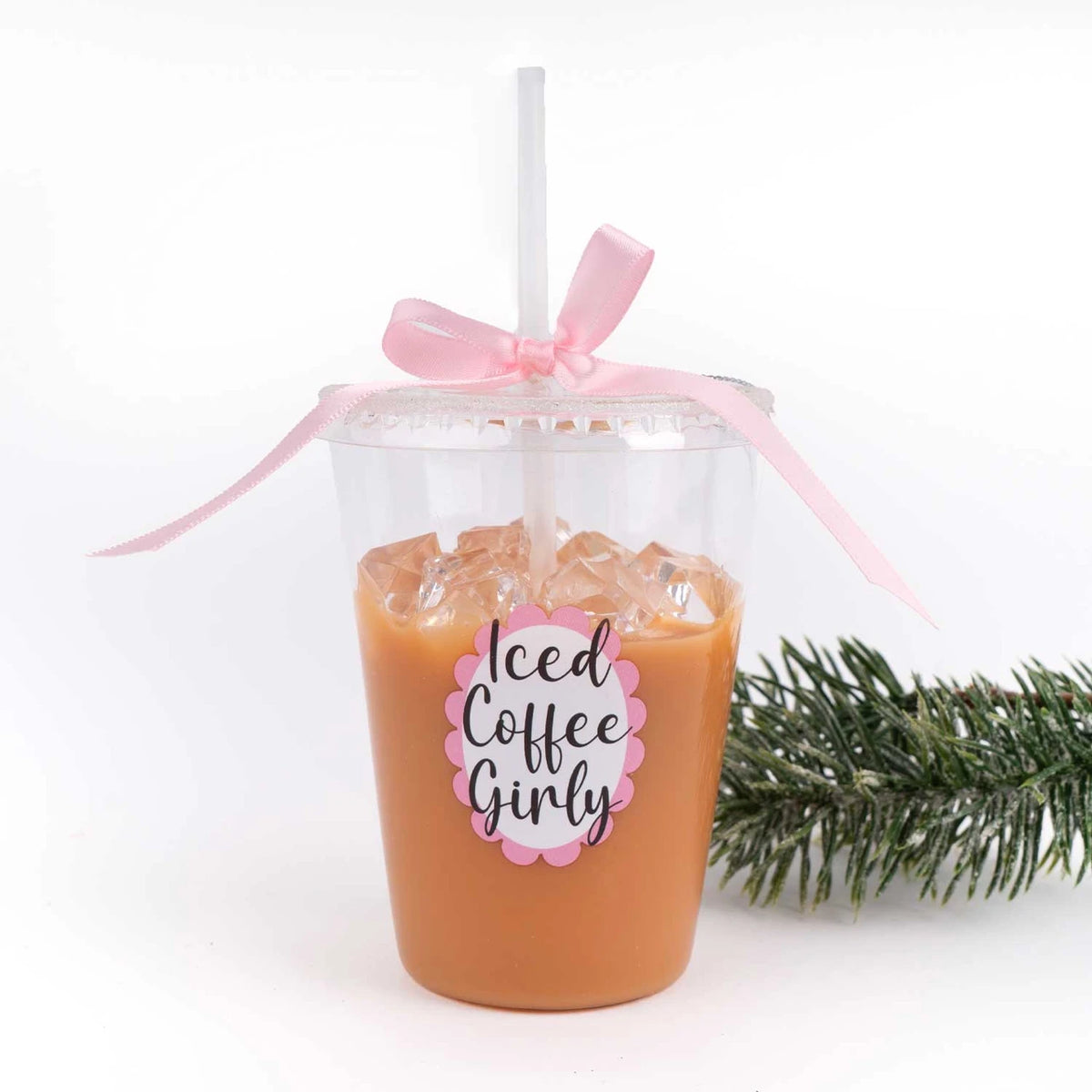 Glass Iced Coffee Ornament