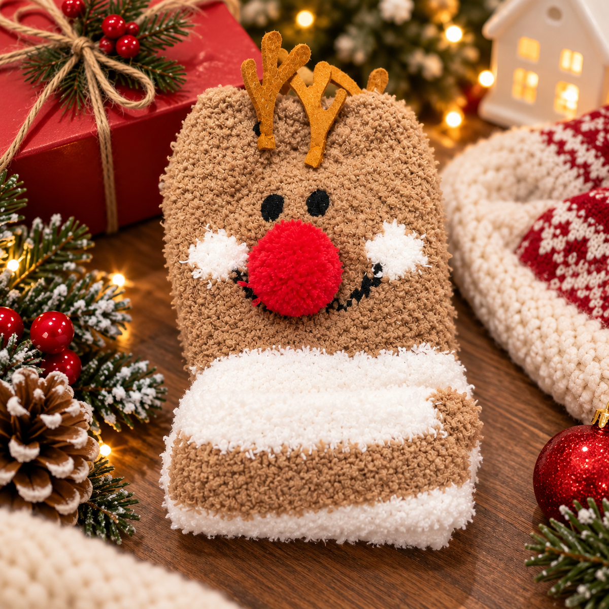 Christmas Fuzzy Socks