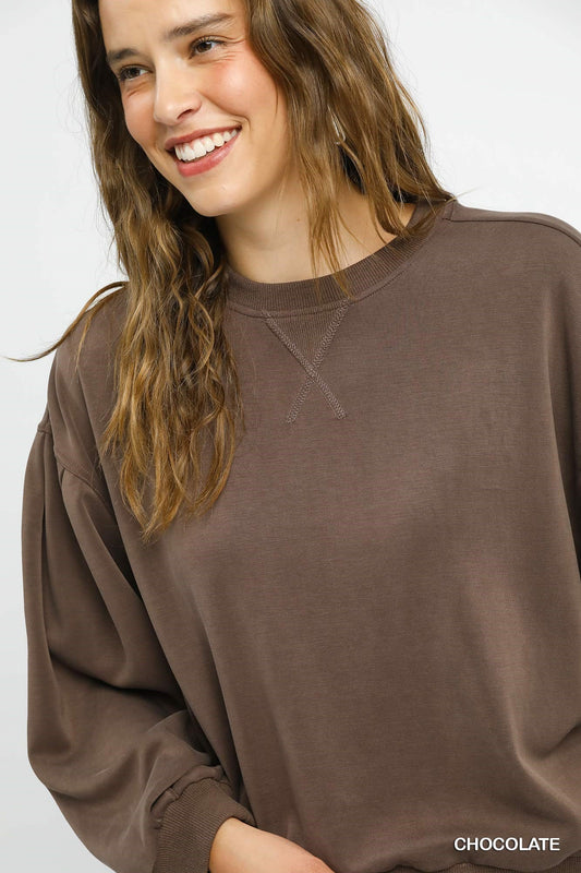 Cappuccino Crewneck Top