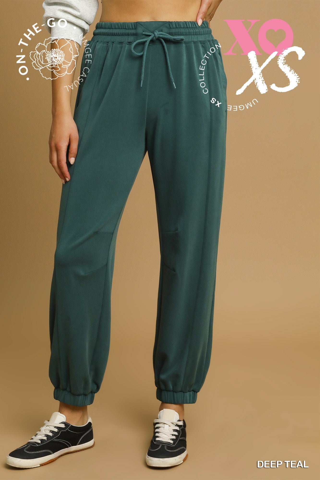 Cupro Drawstring Jogger Pants
