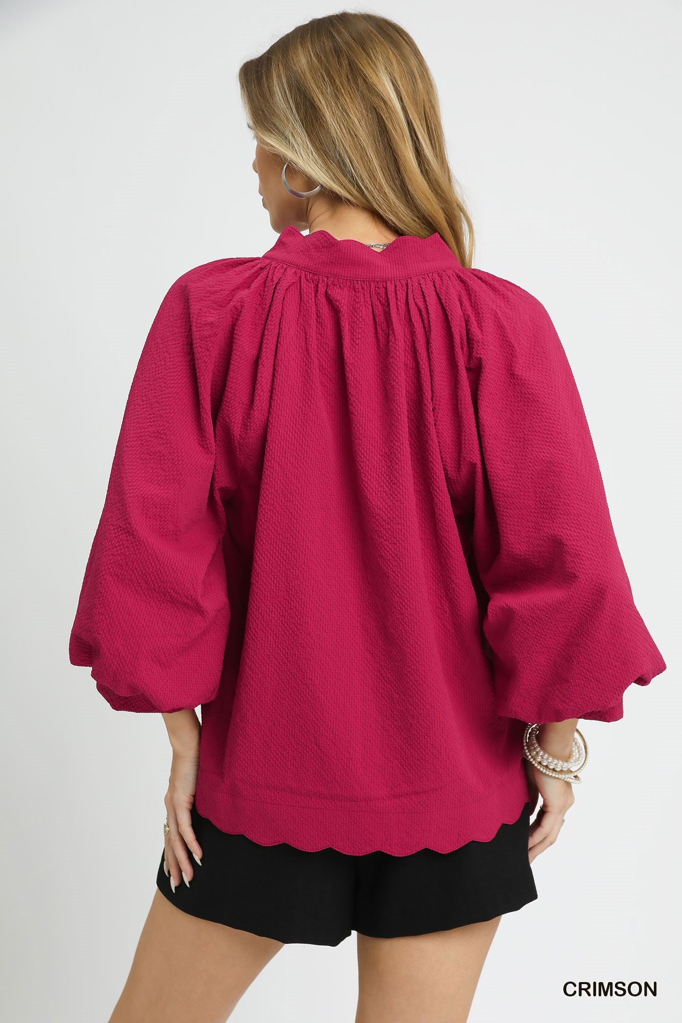 Scalloped Sophistication Top