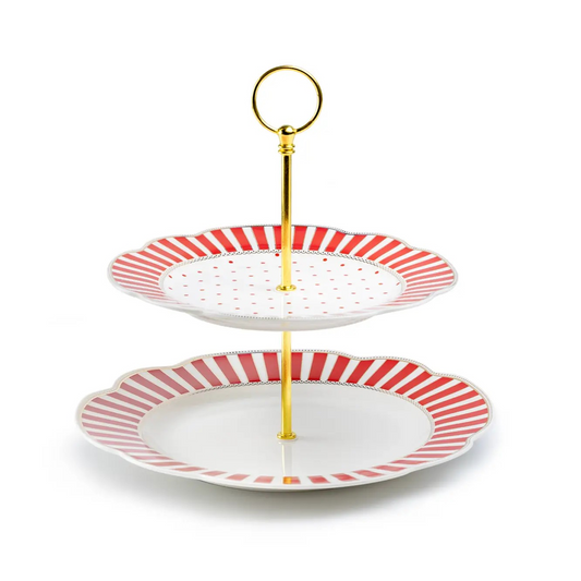 Red Josephine 2 Tier Platter