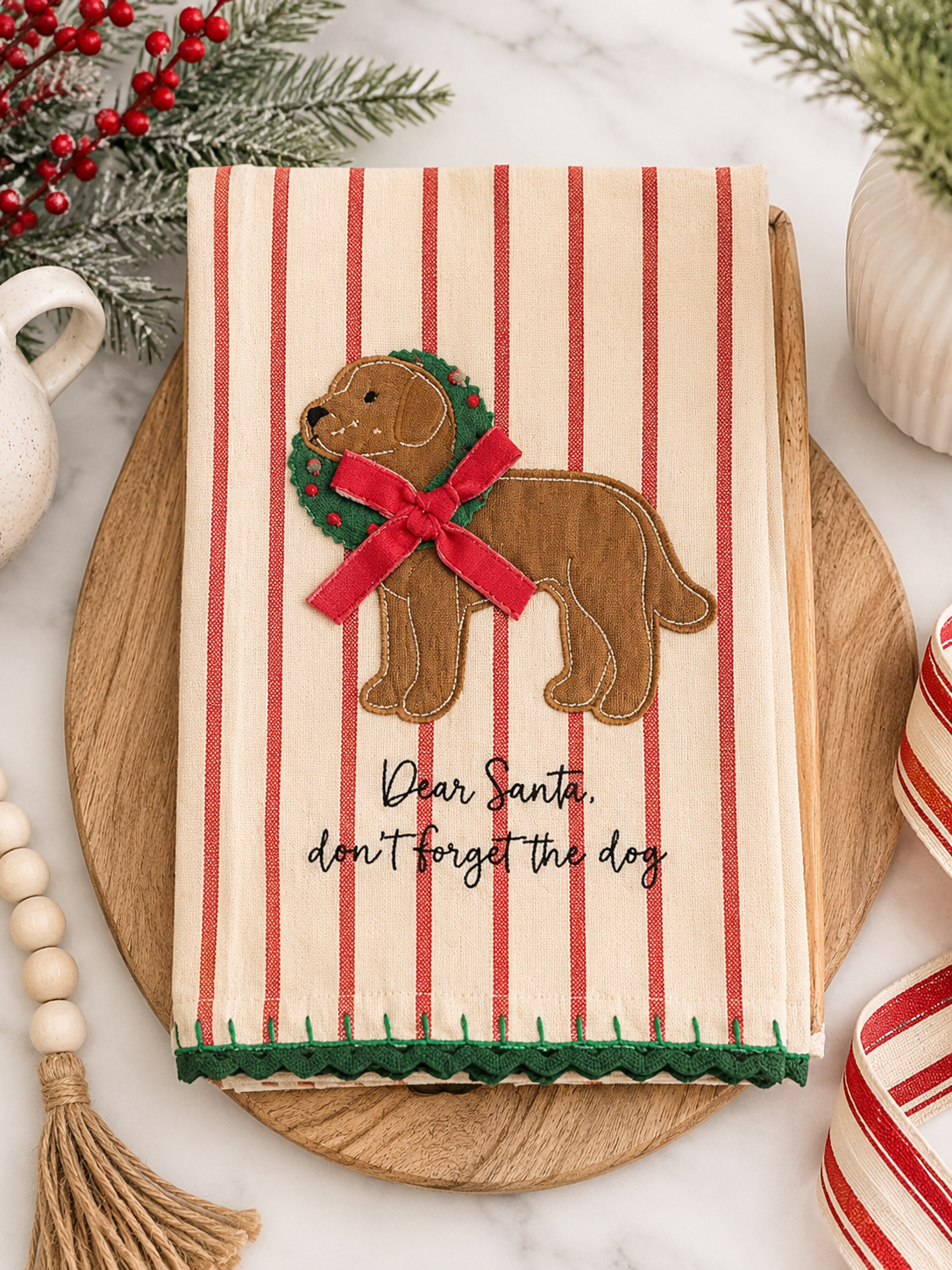 Dear Santa | Don't Forget the Dog | Hand Towel