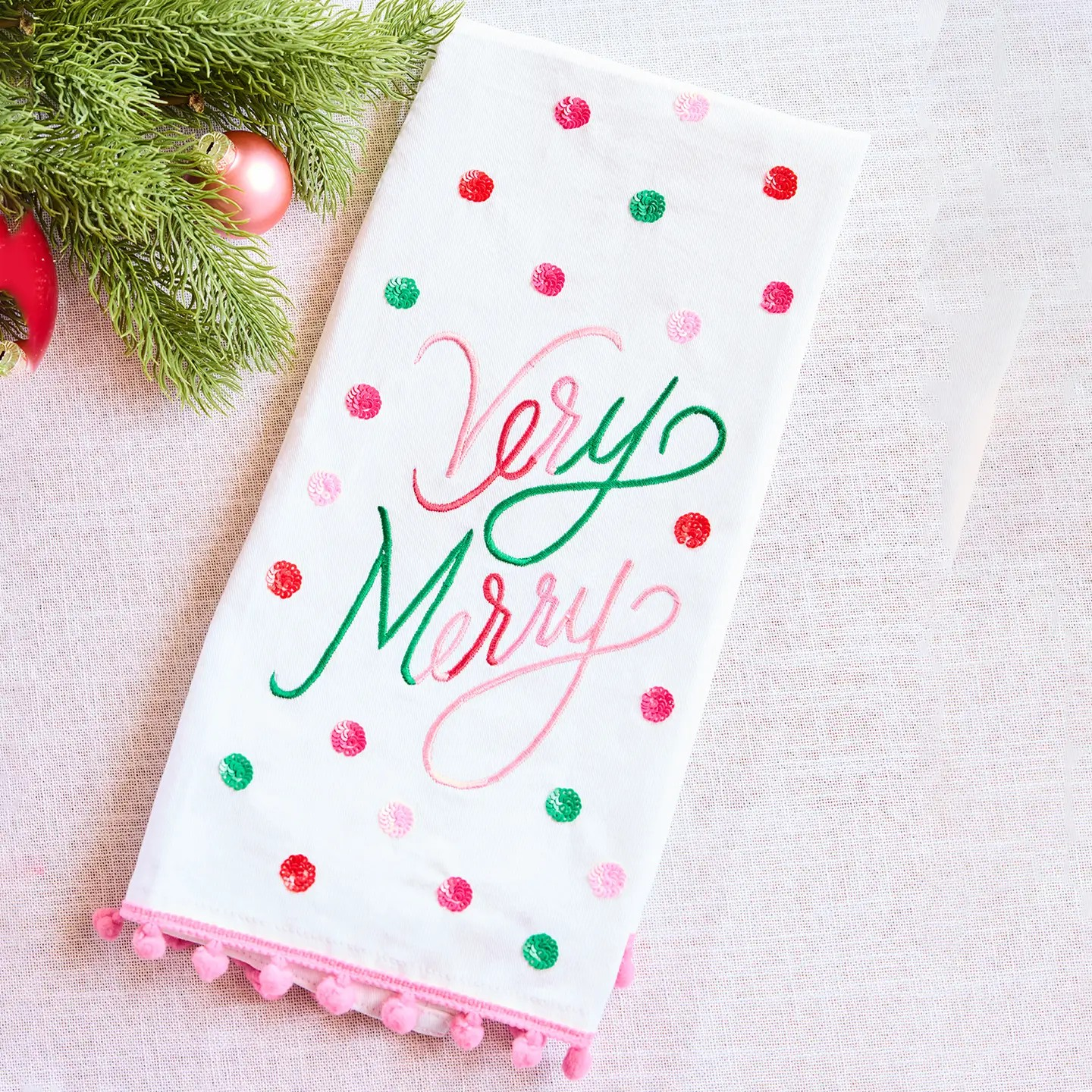 Very Merry Tea Towel