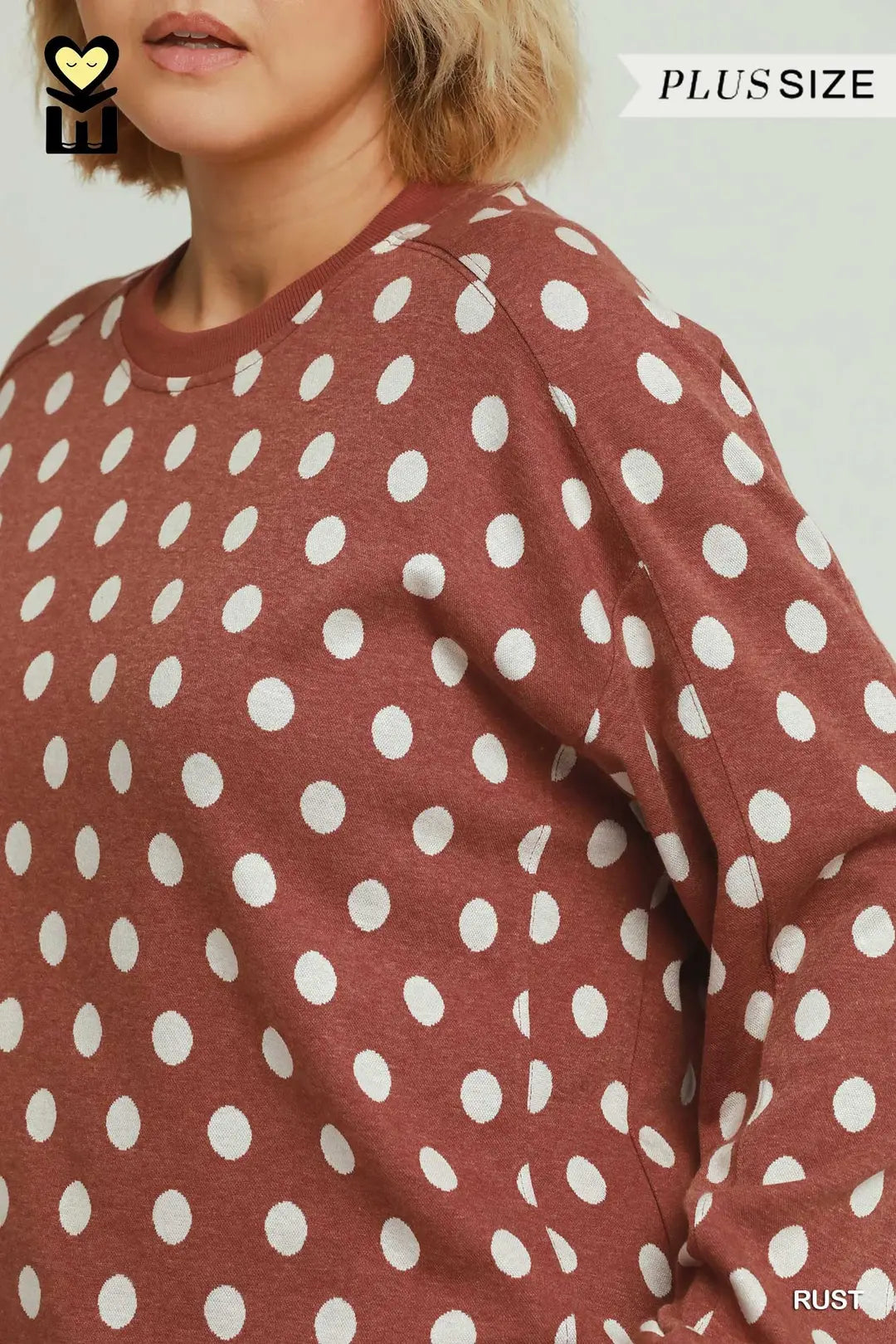 Spot On Rust Sweatshirt 🤎🤍| The Curve Edit