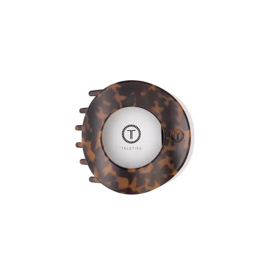 Tortoise | Medium | Flat Circle Hair Clip
