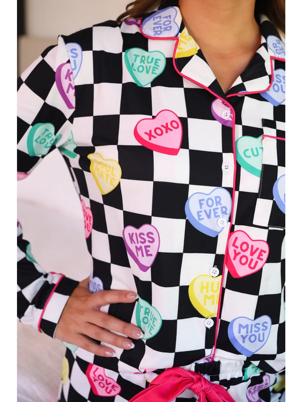 Checkered Conversation Hearts Lounge Set