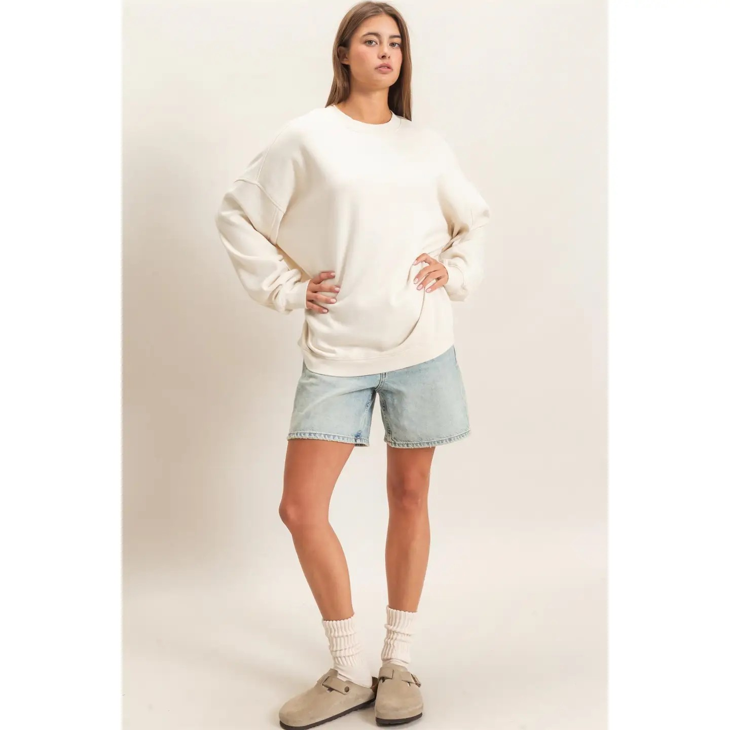 The Everyday Essential Sweatshirt I Ivory