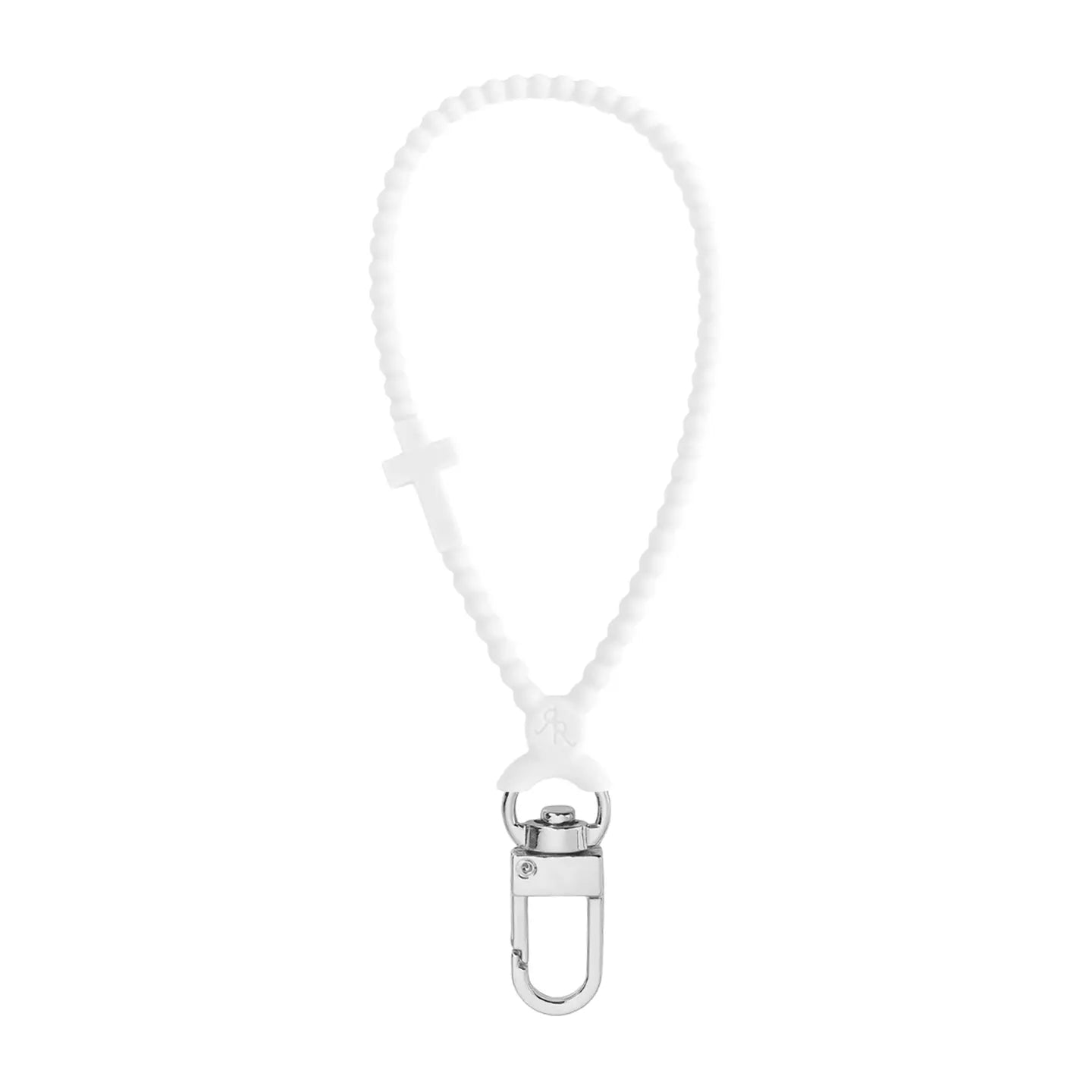 Jesus Loop Keychain | White