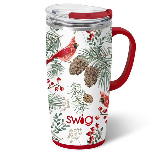 Winter Cardinal Travel Mug | 22oz