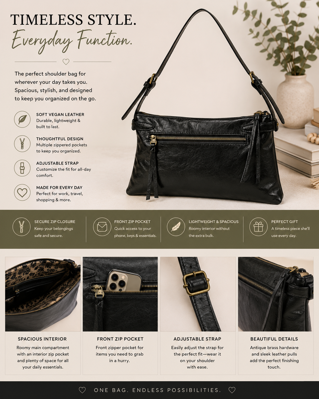 Everyday Shoulder Bag