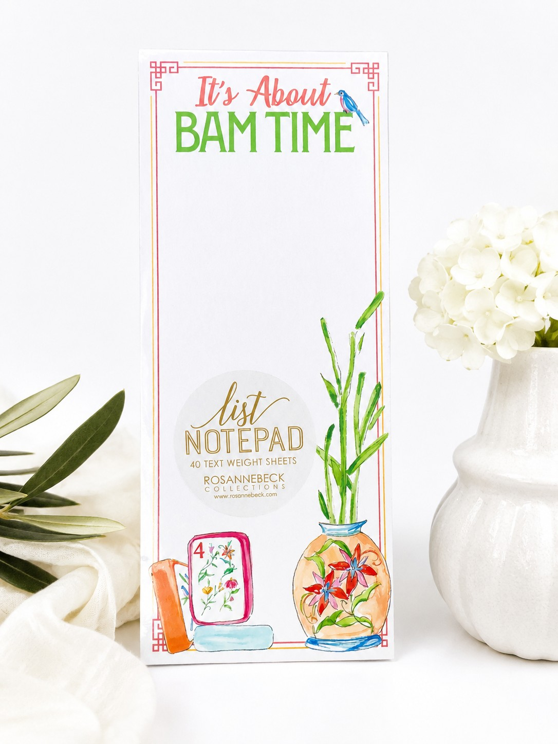 It's About Bam Time Skinny Notepad