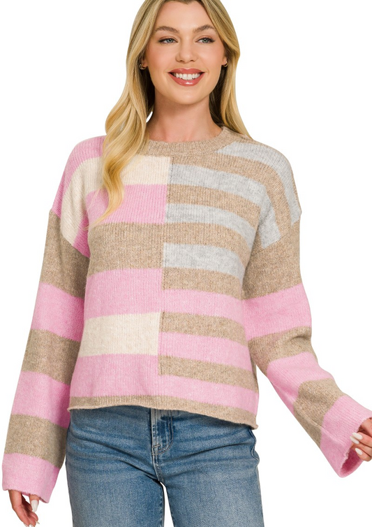 Blush & Oat Sweater