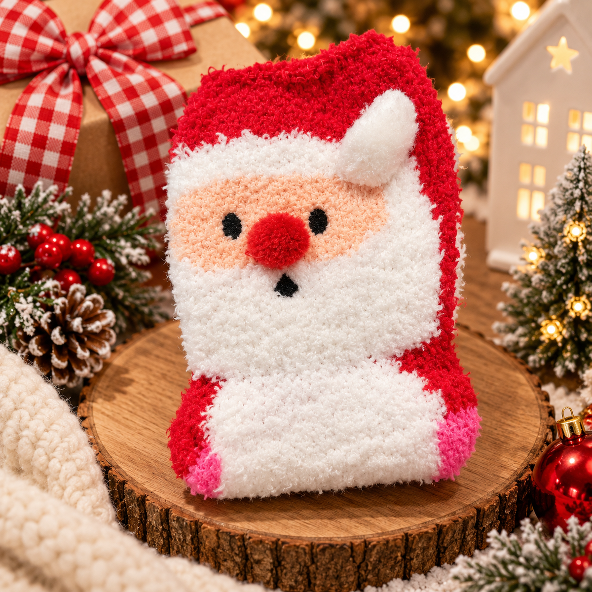 Christmas Fuzzy Socks