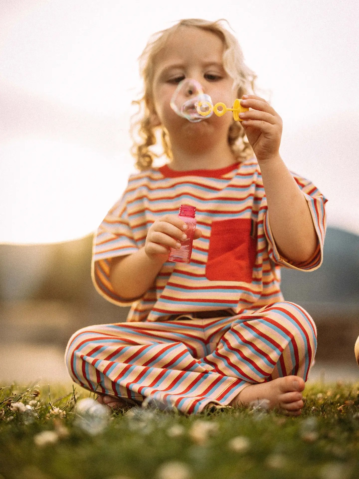 Little Birdie Set | Red Stripe