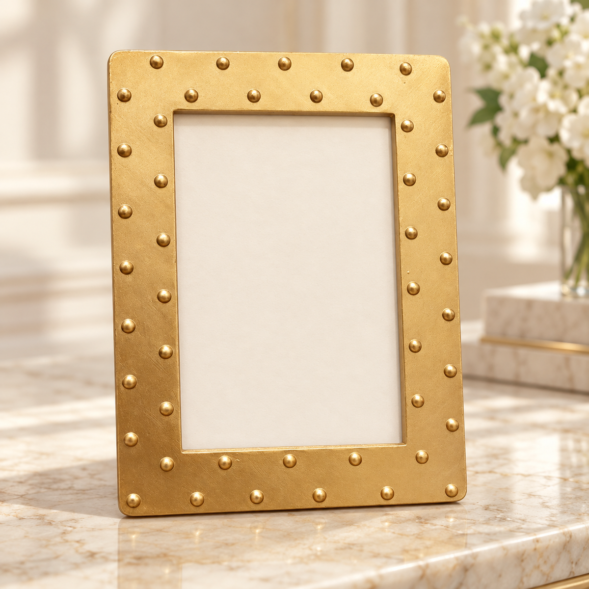 Gold Hobnail City Chic Frame