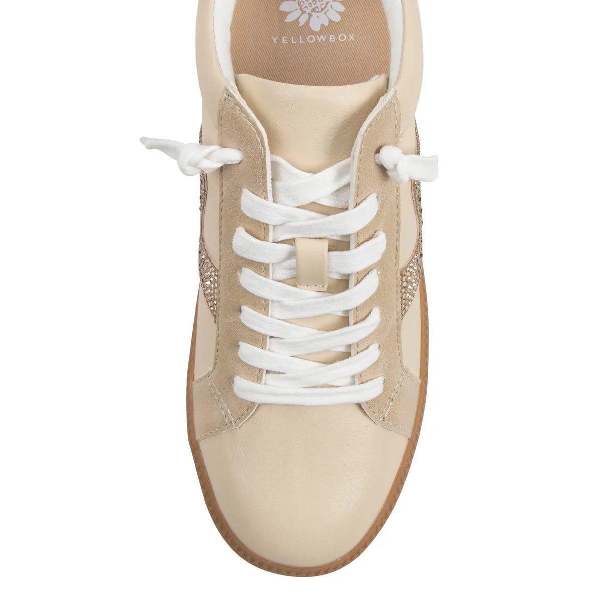 Cream & Sparkle Sneakers | Yellowbox