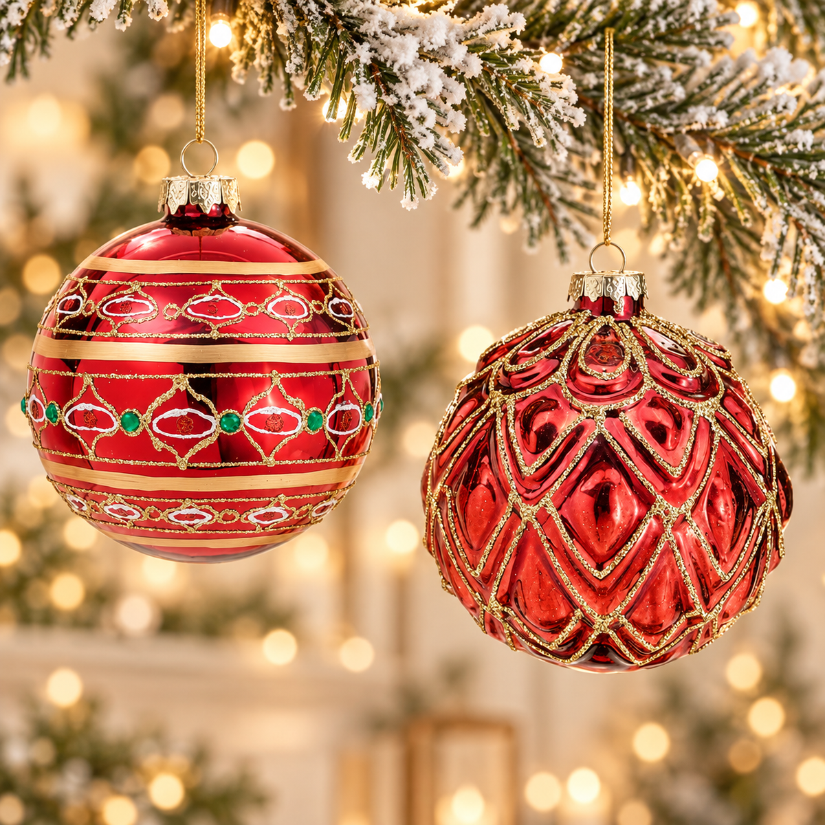 Red Glass Ornament